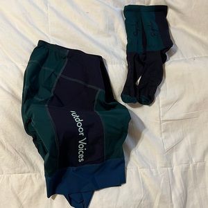 rapha x outdoor voices bib shorts